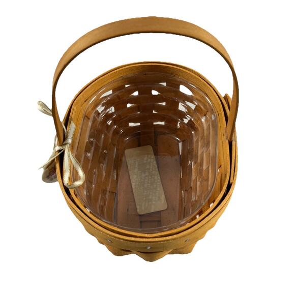 1999 Longaberger Horizon of Hope Basket w/Protector Lid & Tie-On Vintage - Picture 3 of 4